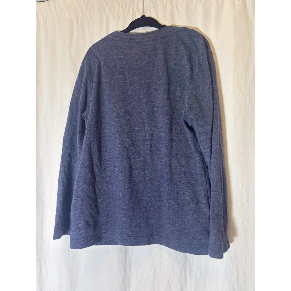 OLD NAVY boys SHIRT sz 4/5 long sleeve dark blue Basketball‎ W52
